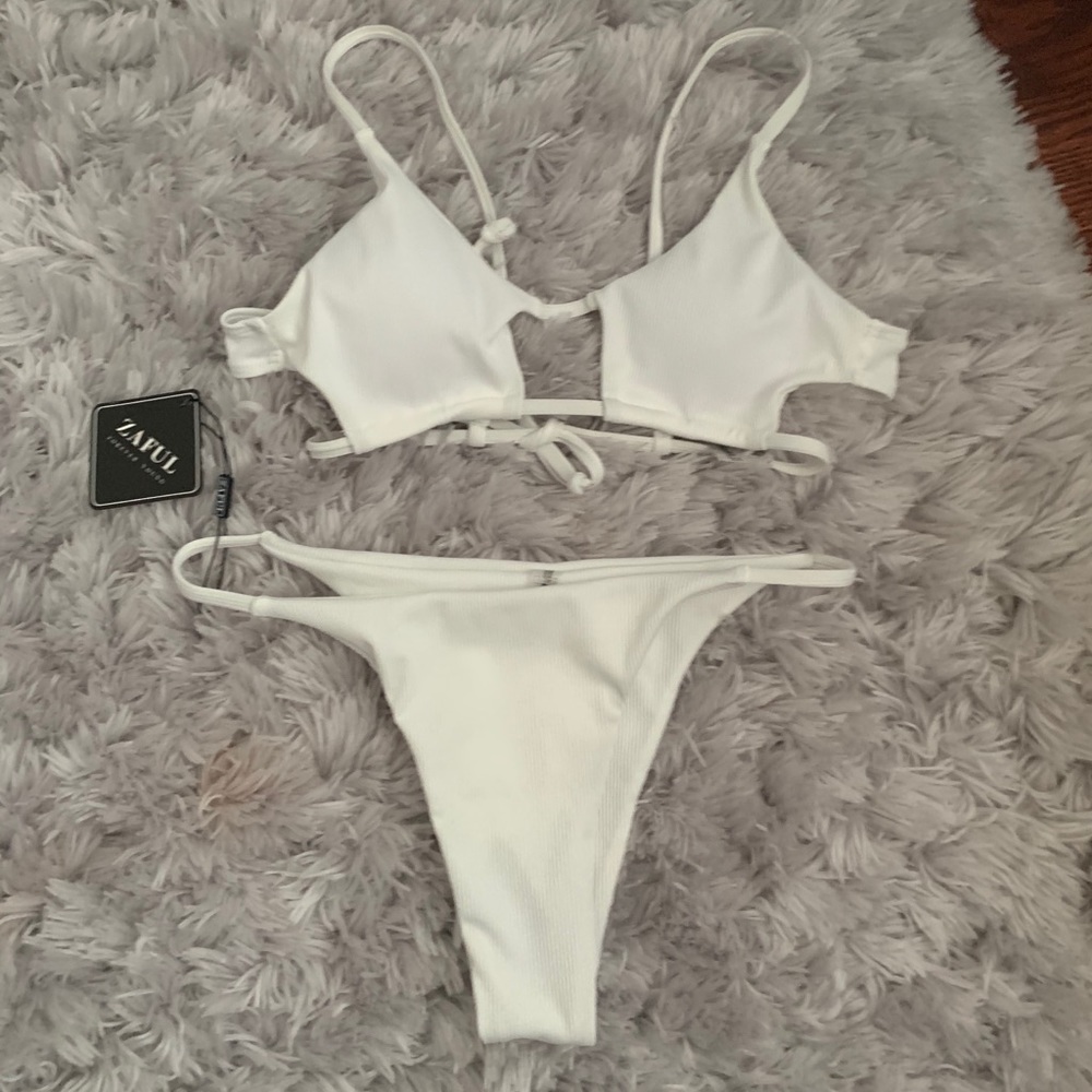 white bikini